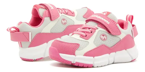 Bubble Gummers® Tenis Niña Importado Blanco/rosa 14-21