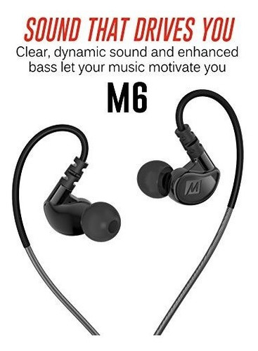 Imagen 5 de 7 de Mee Audio M6 Cable De Memoria En La Oreja Con Cable Auricula