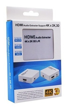 Extractor De Audio Hdmi A Análogo Y Óptico. Todovision
