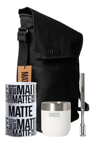 Set Mate Ds Line + Bombilla + Tambo Yerbero + Matera