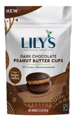 Lily's Dark Chocolate Peanut Butter Cups 91 Grs