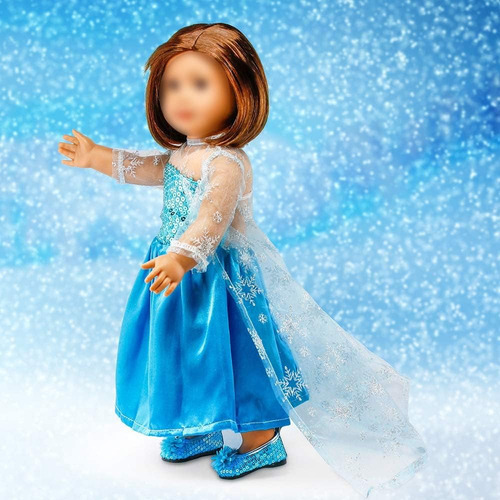 Oct17 Compatible Con Vestido De Princesa De 18 Pulgadas De A