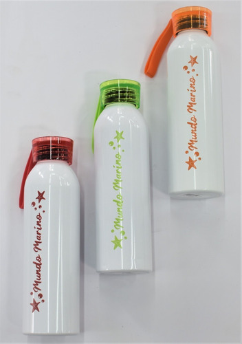 Set De 3 Botellas Gear Mundo Marino Color Blanco