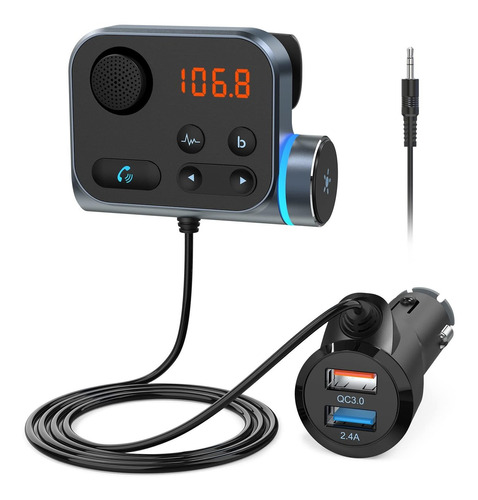 Trans R Fm Bluetooth Coche  Adaptador Bluetooth Coche C...