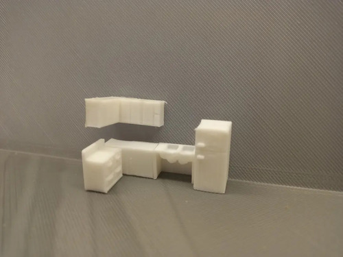 Mobiliario Escala N 1/160. Impresion 3d