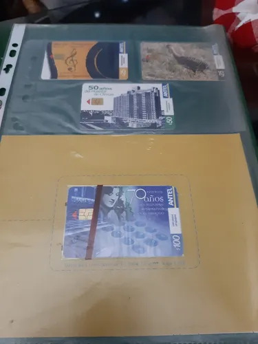 Coleccion Tarjetas Telefónicas Antel Con Chip Casi Completa.