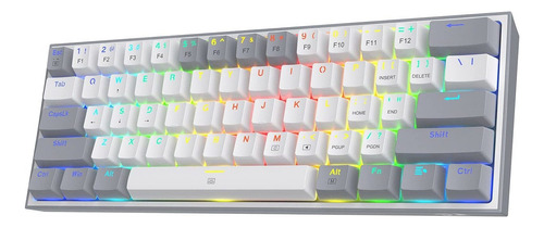 Redragon K617 Fizz - Teclado Para Juegos Rgb 60% Con Cable,.