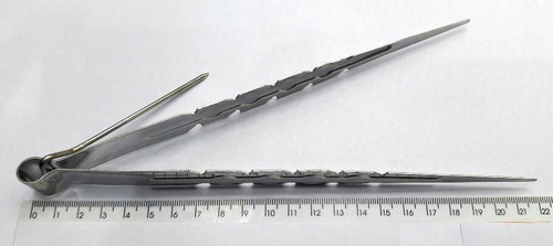 Imagen 3 de 6 de Pinza Para Carbón Narguile Narguila 22 Cm Shisha Hookah Pipa