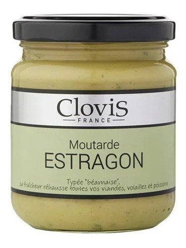 Mostaza Al Estragon Clovis Origen Francia X 12 Und      