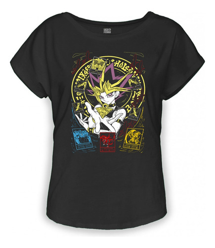 Playera Negra Dama Yu-gi-oh! Anime Juego Cartas 1289