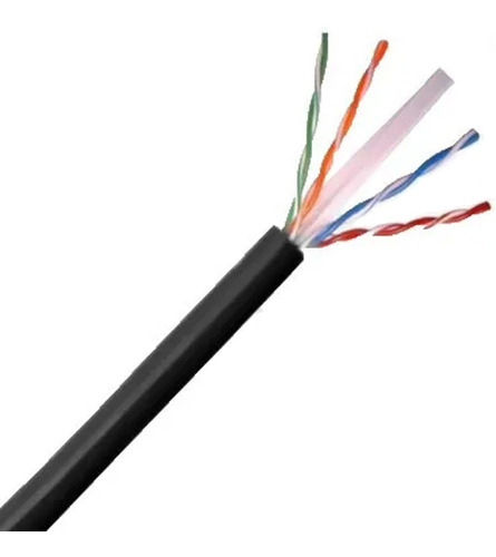 Saxxon Cable Utp 100% Cobre Cat6 Negro Exterior 305m Awg 23