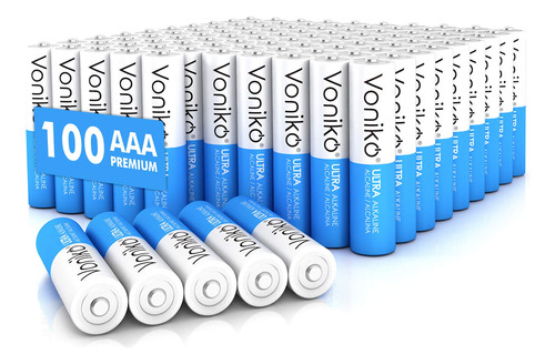 Voniko - Bateras Aaa De Grado Prmium -paquete De 100 - Bater