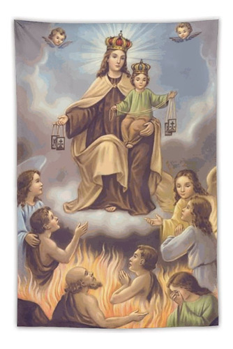 Apojdsn Tapiz Navidad Para Colgar Pared Virgen Maria Sala 40