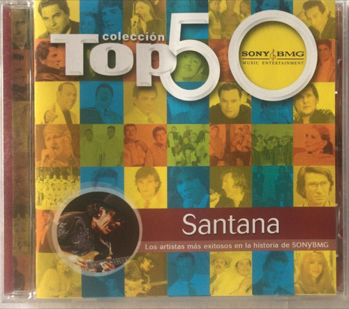 Santana. Top 50. Cd Original Usado. Qqg. Ag.