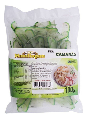 Mandiopan Sabor Camarão 100g