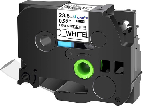 Cinta Brother Hse-251 Negro Sobre Blanco 2.36cm X 1.5m /vc