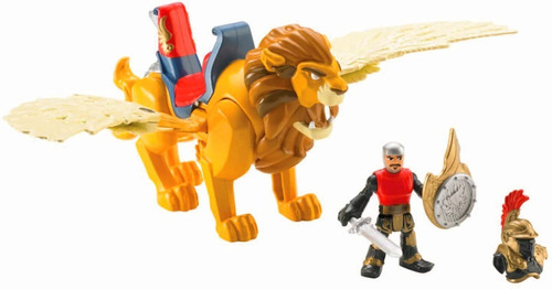 Imaginext Leonidas Y Leon Alado Set Fisher Price Eeuu Mattel