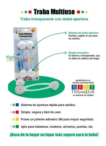 Traba Multiuso Bebe Heladera Inodoro Puerta Baby Innovation