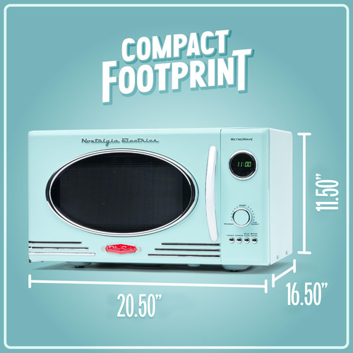 Nostalgia Horno Microondas Retro Para Encimera Grande 800
