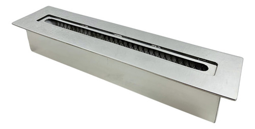 Queimador Ecológico A Álcool Ou Etanol 50cm Inox Capacidade Do Tanque De Combustível 24 L Cor Inox Polido