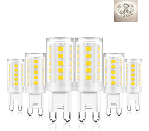 Bombilla Led G9, 4000 K, Blanco Natural (blanco Leche), Base