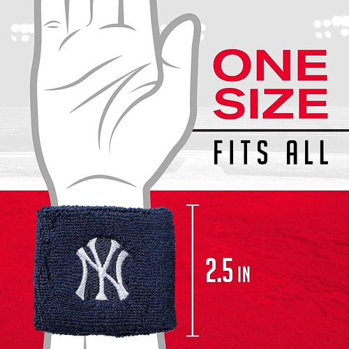 Muñequeras Deportivas Béisbol Yankees New York Mlb
