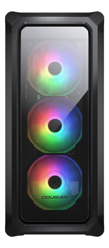 Gabinete Cougar Archon 2 Argb Mid Tower Cristal Templado Atx Color Negro