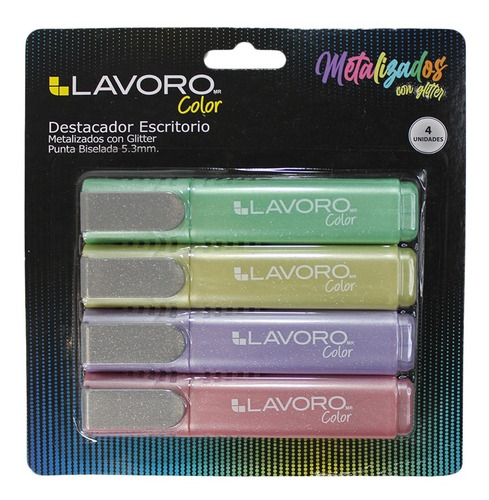 Set De Destacadores Metalizados Pastel