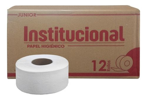 Institucional Papel Higiénico Junior Caja C/12 Rollos 180mts