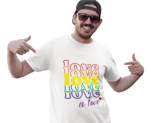 Playera Personalizada Pride Lgbt Orgullo Gay Love 7 Colors