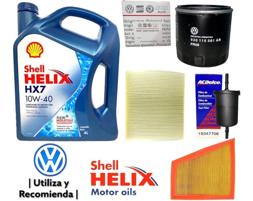 Kit 4 Filtros Y Aceite Vw Gol Trend Voyage Fox Suran Origina