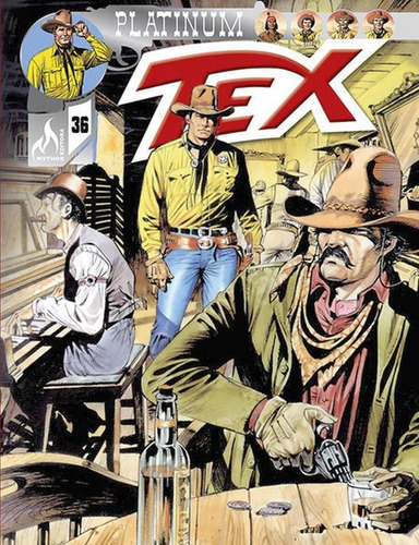 Tex Platinum Nº 36 - Vol. 36: A Prova De Fogo, De Ruju, Pasquale. Editora Mythos, Capa Mole Em Português