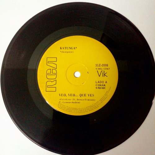 Katunga Vinilo Simple Veo Veo Que Ves Estándar