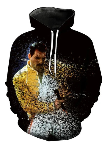 Sudadera De Manga Larga Con Estampado 3d Freddie Mercury