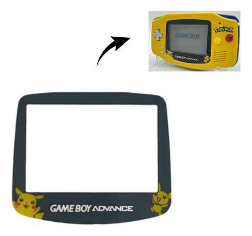 Plástico Frontal Lente Compatible Con Gameboy Advance Gba