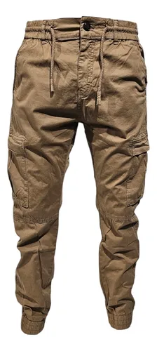 Pantalon Jogger Cargo Hombre Gabardina Premium Oldtown Polo