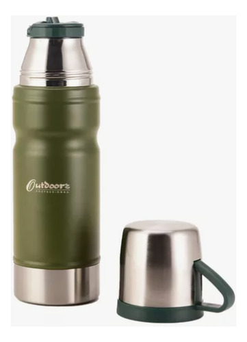 Termo Go 750 Ml Outdoors Verde Premium Frio Calor Verde Musgo