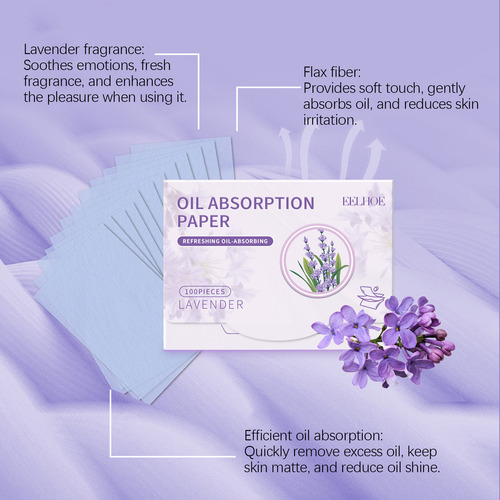Fy Papel Absorvente De Óleo De Lavanda Romântico