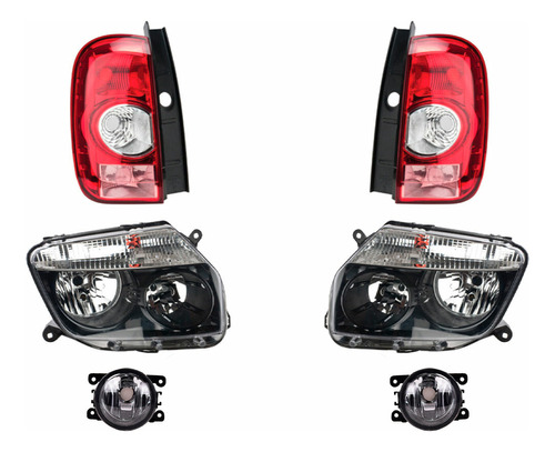 Calaveras + Faros + Neblineros Depo Duster 2013-2016