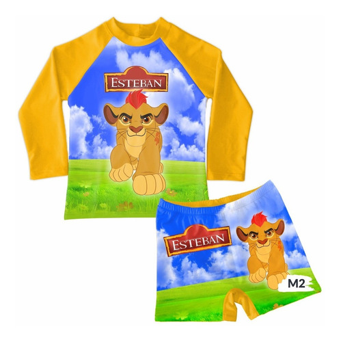 Conjunto De Traje De Baño Niño Rey Leon