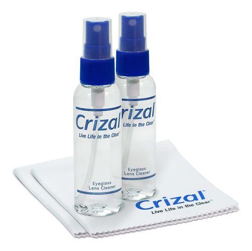 Crizal Paño De Limpieza Y Spray Para Gafas De Ojos, Limpia.