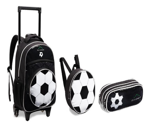 Kit Escolar Infantil Meninos Com Rodinhas Futebol 2023