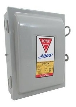 Interruptor Seguridad Cartuchos 3 Polos 30a 250v Royer 2002