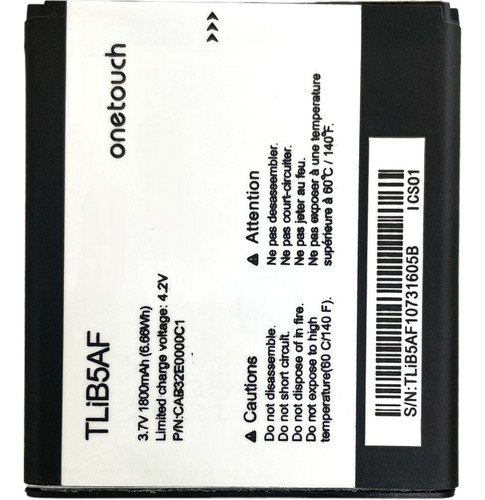 Batería Mk Cell Para Alcatel C5 Ot5035 Ot5036 / Modem Mw41nf