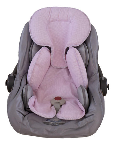 Capa Para Bebê Conforto E Carrinho Poá Rosa Baby Joy