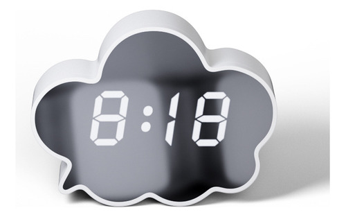 Reloj Cloud Mirror Para Dormitorio, Sala De Estar, Sistema D