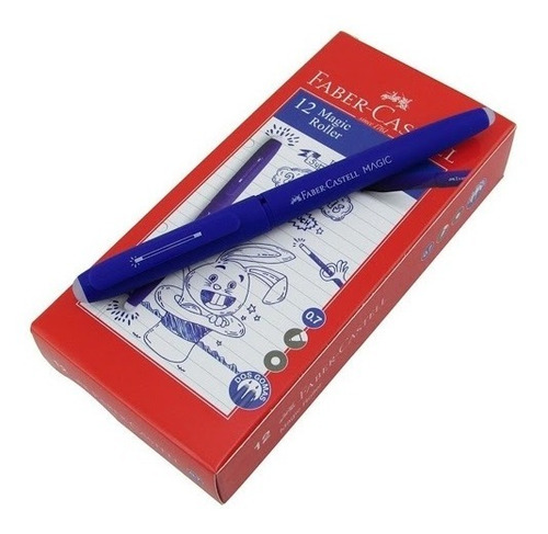 Imagen 4 de 4 de Pack X2 Lapicera Borrable Faber Castell Magic Roller C/ Goma