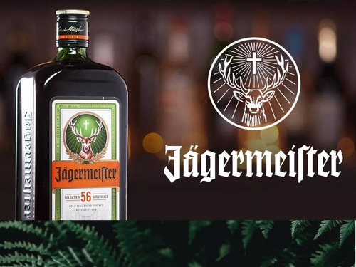 Licor Jägermeister 56 Hierbas Dúo Caja 2 ×500= 1 L +2 Shots
