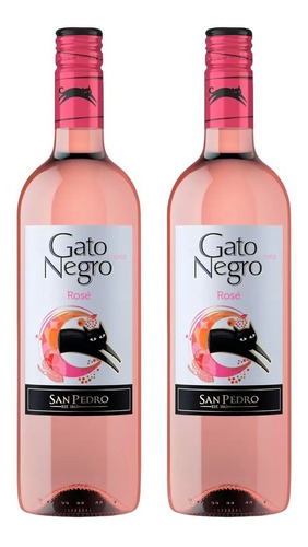 Kit 2 Vinhos Rosé Gato Negro 750 Ml