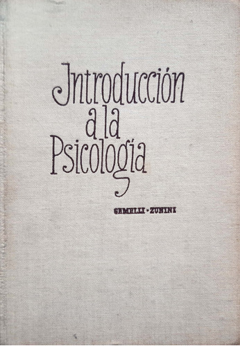 Introducción A La Psicología Gemelli Y Zunini Miracle Usado#